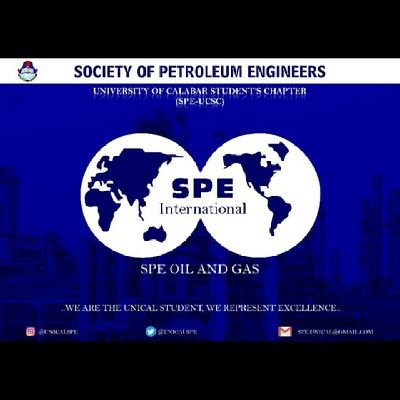 Society of Petroleum Engineers,
UNICAL Student Chapter.
#WeAreSPE
@SPEtweets
@spephc103
#Specare