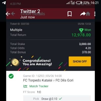 Hello if you are interested in Sporty bet game let us know and try to stake high up to 50k you and I don't want taking much if you are interested text me...