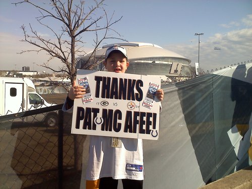 work in the mental health field.   My son and I got to goto the super bowl last year thanks to Pat Mcafee.