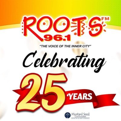 Roots 96.1 FM is owned and operated by the Mustard Seed Communities. The station was established on May 25, 1998