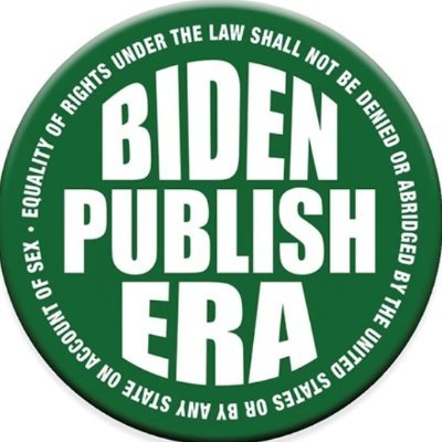 #PublishTheERA is a movement to ensure President Biden publishes the ratified Equal Rights Amendment in the US Constitution. Join us at https://t.co/Jf0nGySJhk.
