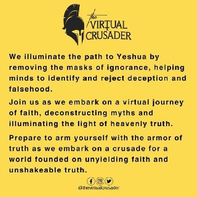 Unmasking Truth | Guiding souls to Yeshua | Virtual preacher crusading against misinformation | Illuminating the path to unwavering faith.
