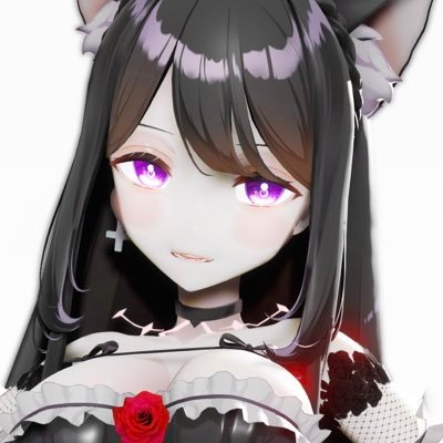 白闇るーね🐈‍⬛🖤新3Dお披露目🤍奮闘中〜🙏さんのプロフィール画像