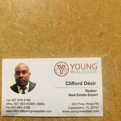 Real Estate agent at Young Real Estate Company so please call me at 4079789186 if you guys need any assistance