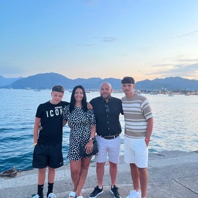 Lucky man to have a beautiful wife & proud dad of our two lads Dylan & Curtis. Love the game⚽️