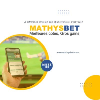 MathysbetDrc's profile picture. Mathysbet propose des paris sportifs passionnants en RDC avec une large gamme de sports et de marchés. Inscrivez-vous maintenant pour obtenir un pari gratuit.