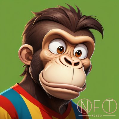 Monkey NFT ape art illustrated. Unique Cute colorful monkeys Character Illustration stock nft. #NFTdrops #NFTGiveaway #NFT #NFTGiveaways