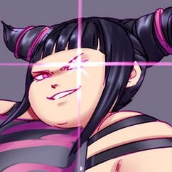 A fat Juri Han RP account! (plus giantess, vore, and more!) 18+ account, prefers literate partners. Check pinned tweet for more details!