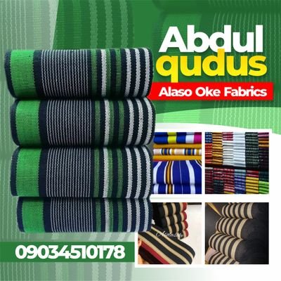 I'm Abdulqudus Alaso oke fabric