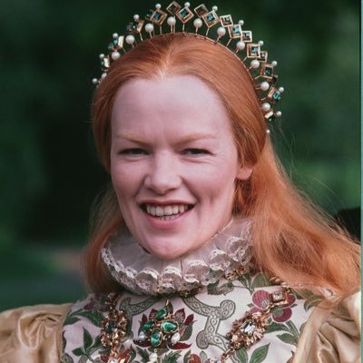 I am Gloriana, married to the people of England. I have the heart and stomach of a King. Elizabeth I, Lover of Robert Dudley, but loves my crown more. Parody,