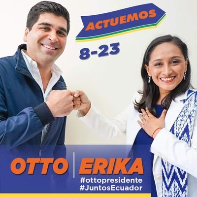 Aquí confiamos y apoyamos a Otto Sonnenholzner para rescatar al #Ecuador #OttoPresidente #OttoVa #JuntosEcuador #OttoEcuador #Otto
Sígueme y te sigo, comparte