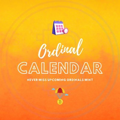 Ordinals Calendar & Giveaway 🟧さんのプロフィール画像