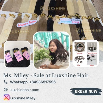 Sales staff LUXSHINEHAIR
100% Vietnamese human hair
🌺Tel/whatsapp: +84986517596
🌺https://t.co/Su0bGoZt8o