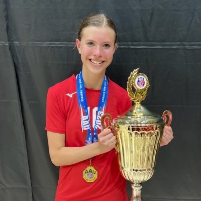 2023 AAU Volleyball-Open National Champ & Tourney MVP, loving sister, daughter of Pro/College Golf Mom & Super Bowl Champ Dad, & woman of faith!