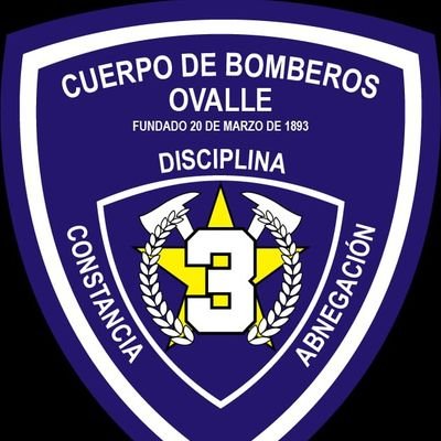 Cuenta Oficial 3° Compañía Bomba Comercio, Cuerpo Bomberos de Ovalle.Fundada el 20 Marzo de 1893.Abnegacion, Constancia y Disciplina.