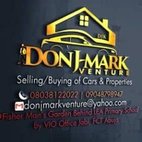 🙋‍♂️ DON J-MARK VENTURE Is a Nigerian based & CAC certified duly registered Company. We are into CARS and PROPERTIES. @ Ur Service 24/7hrs.