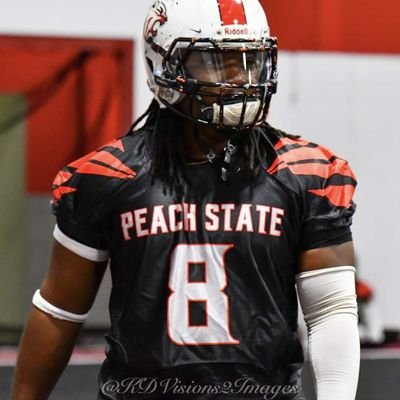 973 made/ Georgia State University Student/ WR/LB/DB for Peach State Cats Arena Football Team 2022 EIF Champion