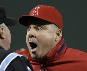 It's better to be pissed off than pissed on. (Not the real Mike Scioscia...Obviously.)