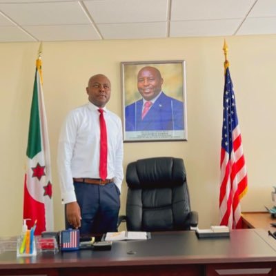 Immediate former Chargé d’Affaires a.i at Burundi Embassy in the United States of America🇺🇸.Former Burundian Diplomat in the United Republic of Tanzania.🇹🇿