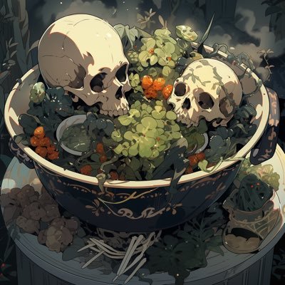 graveyardstew's profile picture. •AI art enthusiast•Taphophile•Puddle Jumper•Red River Métis•🪦⚰️🌊