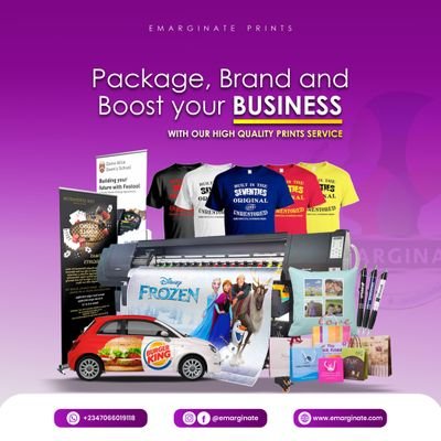 ● General Printing 
● Branding 
● Product Packaging 
● Signage 
● Fabrication