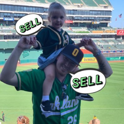 OAKLAND A's! #SellTheTeam ! Raider Nation! Washed-Up College Baseball Player. Pretend Stock Trader. Card Collector.