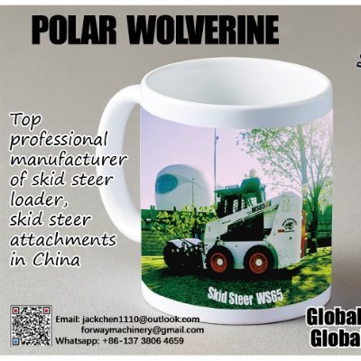 Wolverine skid steer loader, mini loader, forway minicargadoras bobcat with versatile accessories, widely used for construction, building, agriculture, forestry