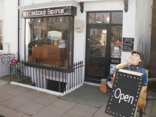 I'm a performer/voiceover artist  with an Emporium in deepest, darkest hove selling
           mid century furniture, frippery and fine vinyl.