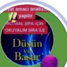 bilgeadammmmm's profile picture. @bilgeadammmmm
RUH SAYINIZ , HAYAT AMACI SAYINIZ VE KARAKTER SAYINIZ İLE ESMA ÜL HÜSNANIZI VE RUH SÖZL.ÖĞRENEN ANALİZLER İNSTAGRAM TİKTOK BUYRUN.
ERSAĞ ÜCRETSİZ