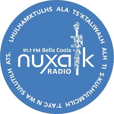 91.1 FM (Bella Coola) - Lhulhamktulhs ala ts'ktaliwalh alh ti s-kulhulmcilh t'ayc n wa sulutilh ats (Broadcasting the laws of the lands & waters)