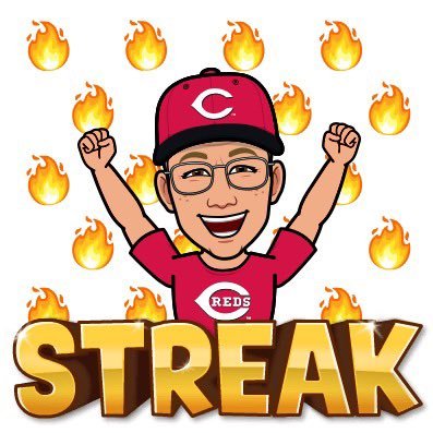 Tracking the current WIN Streak of our hapless Cincinnati Reds. When the Reds lose, the counter resets to Zero. | Pro bat-flip