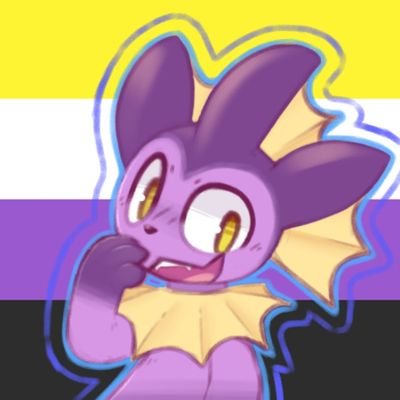 purple idiot fish on the internet |
23 | NB they/them/any | ⚠️suggestive likes/rts 🔞| Ask for Discord/Telegram! |

| Icon @regularfelines |

💜@somebreaddo💜