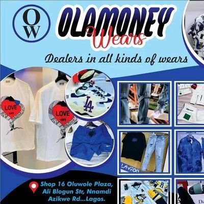 Clothing (Brand)
Online store Nigeria🇳🇬 
WhatsApp: 08097144668 
Call: 09150996321 Ola 💴 world wide