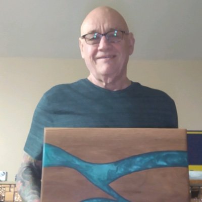 Retired, Harley rider, UAW Journeyman Electrician, Lifelong Liberal, Anti MAGA, Vote Blue, GO BLUE!! Make epoxy river cutting boards in Pierson, Michigan.