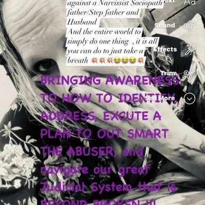 Survivor and Advocate for Domestic Violence/ Sociopath/ Narcissistic Abuse/ Generation Trauma/ Teaching the real effects of Trauma/ Survival Skills/ Healing