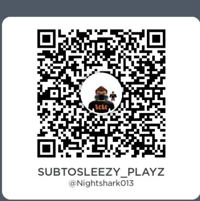YOUTUBE = SubToSleezy_Playz
ROBLOX USER = Nightshark013