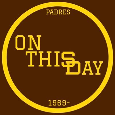 Celebrating the history of the San Diego Padres—one day at a time. Not affiliated with the Padres organization.