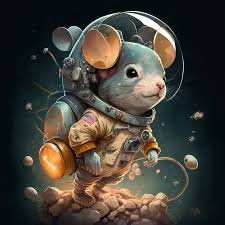 Just a mouse, living in space, looking for moonshots.....

Oxygen levels good. Fuel reserves full. Thrusters ready.