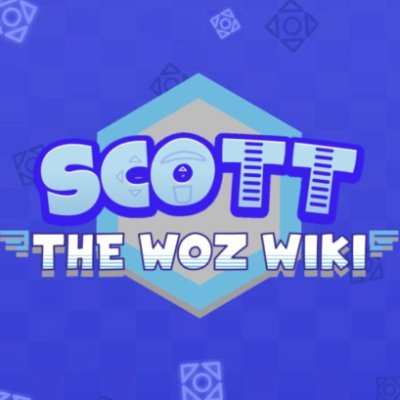 The new twitter account for the @ScottTheWoz Fandom Wiki!, With over 1,600 pages. Logo by ZGamerGuys. Account Managed by cris and @ian_teb