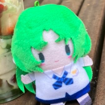 will try to post a picture of a shion plush daily 💚 // 毎日私詩音の写真を投稿するように頑張ります 💚