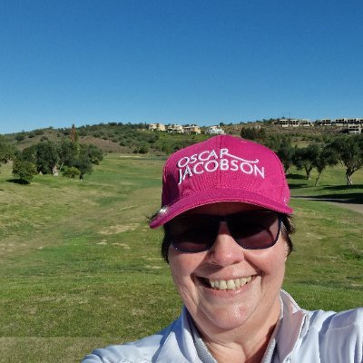 golf addict, rain or shine, can't get enough, also addicted to buying golf clothing