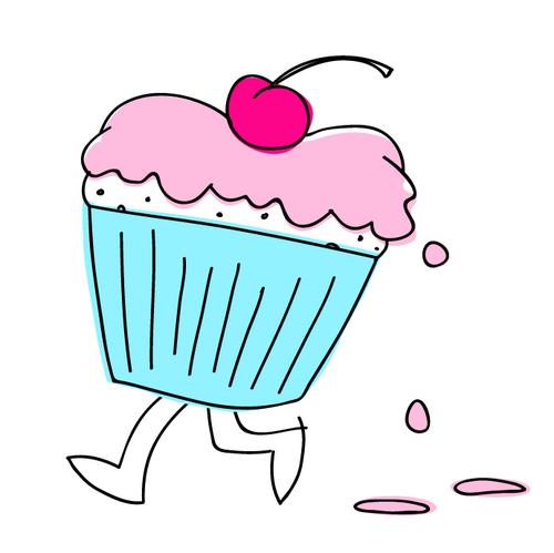 I love cakes, I love chocolate, I love biscuits and most things sweet. I leave cakey footprints, but I don't leave the precious crumbs!