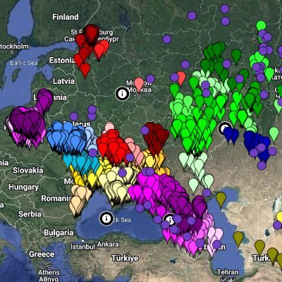 Mapping German settlements in the Imperial Russian Empire.  
Following the humans. Recording where they lived. 

https://t.co/5tvKAOHOvZ