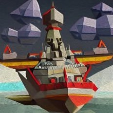 NFT art collection about sea, future cities, ships, robots, creatures. I do collaboration, commissions. Family friendly content, age 8+ (PG)