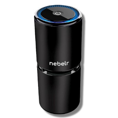 Nebelr Air Purifier Ionizer | Kills 99.9% Viruses & Bacteria | For Home, Office & Car | Designed in Japan | 10 Million Negative Ions | Improves Health