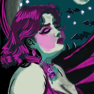 _sup3rqu33n_'s profile picture. IRL vampire (XLP porphyria). Professional self-help author, artist, tarot expert, word nerd, bunny mom, big tiddy goth girl, Jewish hermeticist. 💜🩸🤘🐇