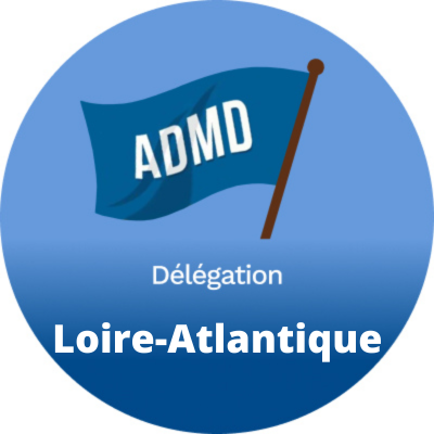Délégation de l'Association pour le droit de Mourir dans la Dignité de la Loire-Atlantique. Tel : 07 65 60 36 16 Mail : admd44@admd.net @admdfrance
