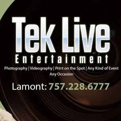 Director, Videographer, Photographer, promoter, supporter. Check out my YouTube channel Tek Live tv Ent. 
Underground Artist plus Industry. .