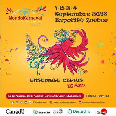 Le festival multiculturel de la Ville de Québec «Symbiose interculturelle de Québec» https://t.co/LMBEJ9Lw1r