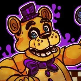 Portrait of fredbear from fnaf